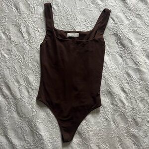 Aritzia Chocolate Brown Body Suit